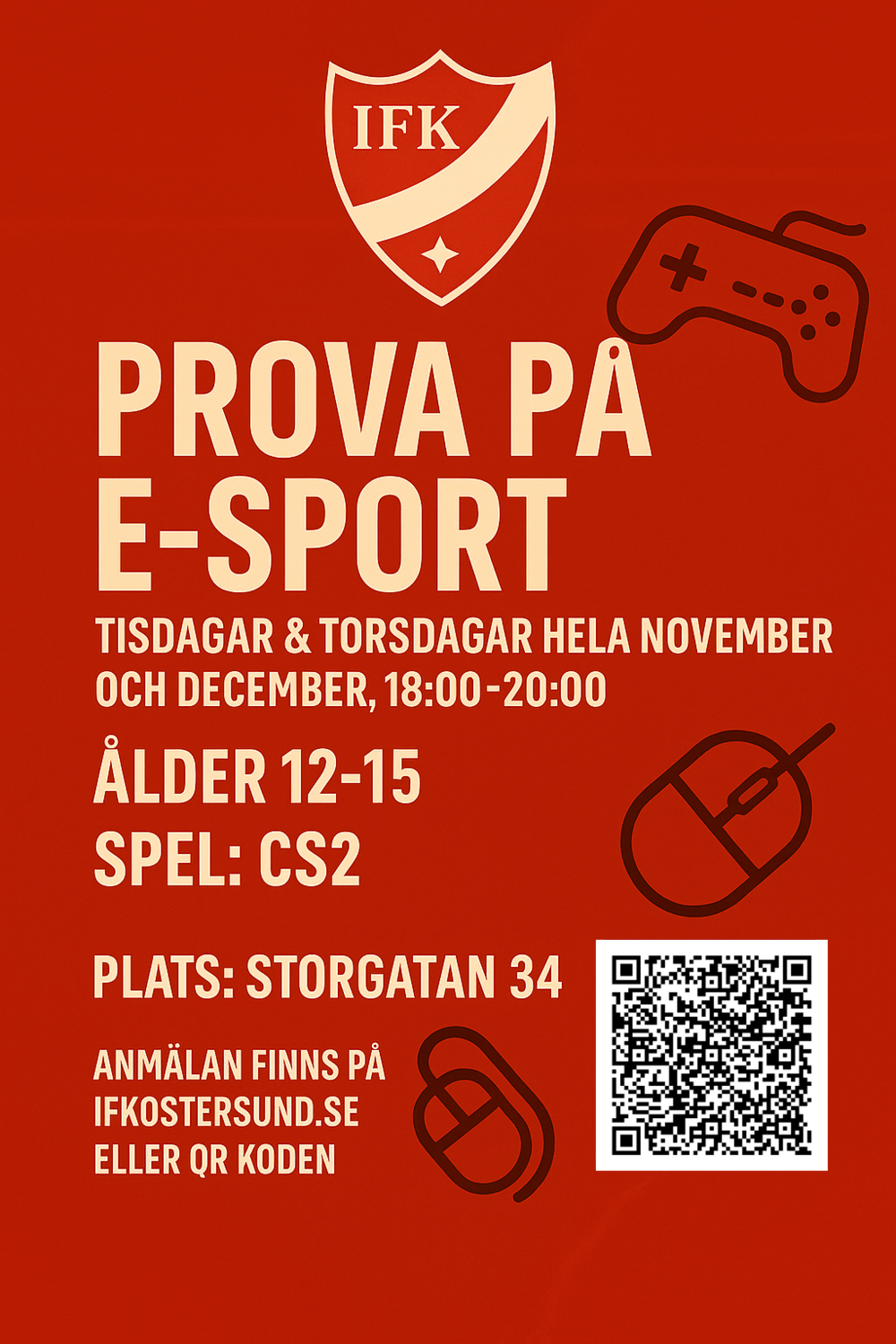 Anmälan till E-sport